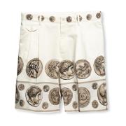 Bedrukte shorts Dolce & Gabbana , Beige , Heren