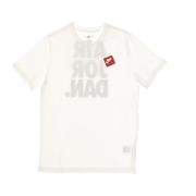 Grafische Crew Tee in Wit/Rood Jordan , White , Heren