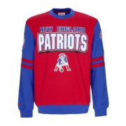 NFL Crewneck Sweatshirt Patriots Celebration Mitchell & Ness , Multico...