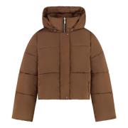 Warme Gewatteerde Jas met Capuchon Rhude , Brown , Heren