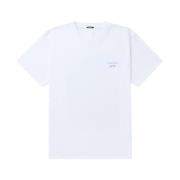 Painter Tee Korte Mouw T-shirt Denham The Jeanmaker , White , Heren