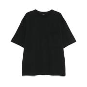 Zwart Crew Neck Zak T-shirt Lemaire , Black , Heren