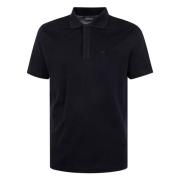 Katoenen poloshirt met geborduurd logo Emporio Armani , Blue , Heren