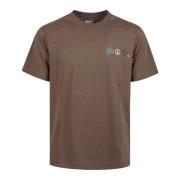 Bruine T-shirt voor heren Ss25 Emporio Armani , Brown , Heren