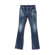 Indigo Blauwe Klassieke Vijf Zak Jeans Dsquared2 , Blue , Dames