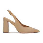 Beige pumps met blootgestelde hakken Kazar , Beige , Dames