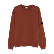 Bruine Crewneck Sweatshirt met Lenszak C.p. Company , Brown , Heren