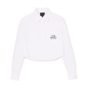 Witte Cropped Femme Shirt Marc Jacobs , White , Dames