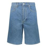 Denim Bermuda Shorts met Metalen Details Kenzo , Blue , Heren