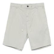 Lyocell/Katoenen Shorts met Zakken, Gemaakt in Italië Eleventy , Green...