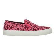 Monogram Slip-On Sneakers Kenzo , Pink , Dames