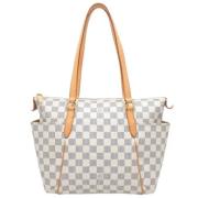 Pre-owned Canvas louis-vuitton-bags Louis Vuitton Vintage , White , Da...