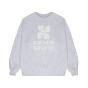 Mykonos Woman Sweatshirt Wit The New Society , Gray , Dames