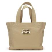 Pre-owned Cotton totes Louis Vuitton Vintage , Beige , Dames