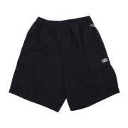 Zwarte Ripstop Cargo Shorts met Zakken Obey , Black , Heren