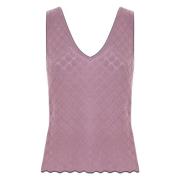 Stijlvolle mouwloze tops voor vrouwen Kocca , Purple , Dames