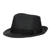 Gevlochten Hennep Zomerhoed Borsalino , Black , Heren