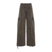 Neutrale broek voor vrouwen Aw24 Kenzo , Brown , Dames