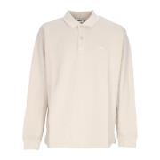 Heren lange mouw polo in klei Obey , Beige , Heren