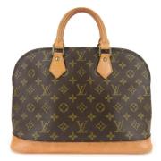 Pre-owned Canvas handbags Louis Vuitton Vintage , Brown , Dames