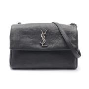 Pre-owned Leather shoulder-bags Yves Saint Laurent Vintage , Black , D...