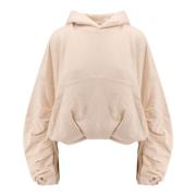 Katoenen sweatshirt met gevoerde capuchon Dries Van Noten , Beige , Da...