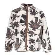 Sherpa Teddy Bear Jacquard Zip Jas HUF , Multicolor , Heren