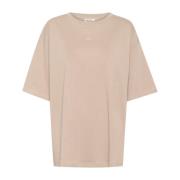 Oversized Tee Simply Taupe Karen by Simonsen , Beige , Dames