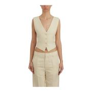 Gekruiste Vest Dondup , Beige , Dames