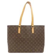 Pre-owned Canvas handbags Louis Vuitton Vintage , Brown , Dames