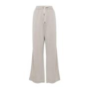 Lichtgrijze Broek Stijlvol Brunello Cucinelli , Gray , Dames