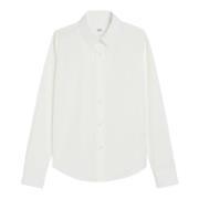 Witte Knoopshirt, Lange Mouwen Ami Paris , White , Dames