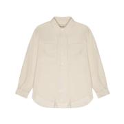 Ophelia Vrouw Shirt Macadamia The New Society , Beige , Dames