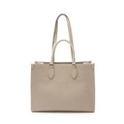 Pre-owned Leather totes Louis Vuitton Vintage , Beige , Dames