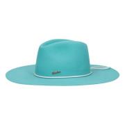 Geborstelde Vilthoed met Leren Band Borsalino , Green , Heren