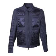 Dark blue nylon jacket Baldinini , Blue , Heren