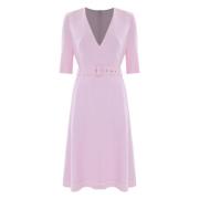 Elegante Midi Jurken voor Vrouwen Kocca , Pink , Dames