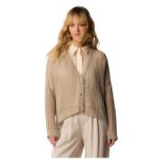 Stijlvolle Cardigans voor Vrouwen Kocca , Beige , Dames