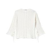 Witte Dames Trui Trendy Minimalistische Stijl Gaëlle Paris , White , D...