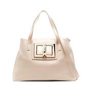 Ivoor Handtas - Elegant en Verfijnd Moschino , Beige , Dames