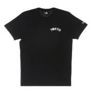 Zwarte Heren Tee met Logoprint New Era , Black , Heren