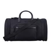 Zwarte Nylon Weekend Reistas Emporio Armani , Black , Heren