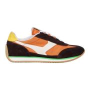 Rode Leren Sneaker Stijl Ss24 Pantofola d'Oro , Multicolor , Heren