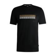 Thompson Zwart T-Shirt 209 Hugo Boss , Black , Heren