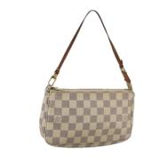 Pre-owned Canvas pouches Louis Vuitton Vintage , White , Dames