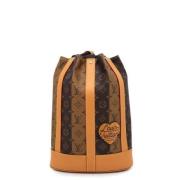 Pre-owned Canvas shoulder-bags Louis Vuitton Vintage , Black , Dames