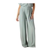 Groene Viscose Broek Stijlvol Comfort By-Bar , Green , Dames