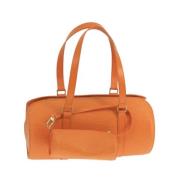 Pre-owned Leather louis-vuitton-bags Louis Vuitton Vintage , Orange , ...