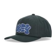 Donker Ceder Flat Brim Snapback Pet Obey , Green , Heren