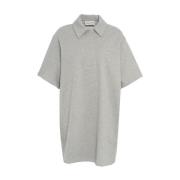 Grijze Polo Jurk Kennedi Stand Studio , Gray , Dames